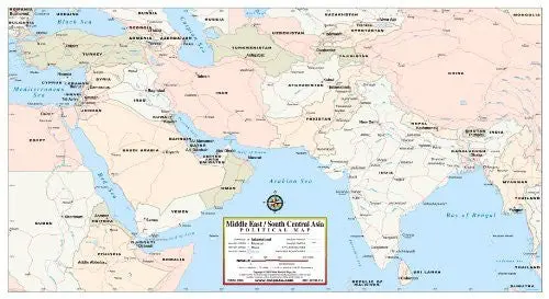 Middle East / South Central Asia Political Map 1