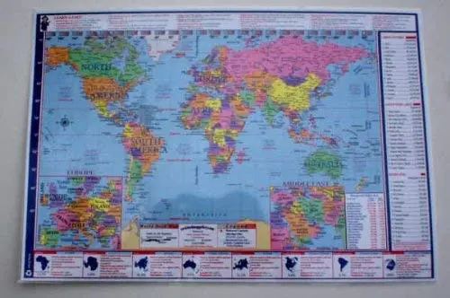 Learn-A-Fact World / U. S .A. Desk Map 1