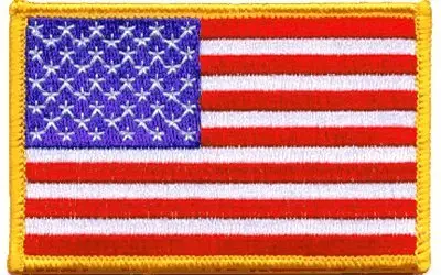 Flag-It United States Flag: An Embroidered Iron-On Patch 1