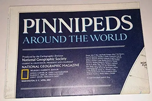 Map - Pinnipeds Around The World [Map] National Geographic Cartographic Division 1