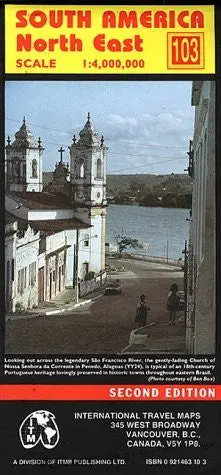 South America North East Map Treaty Oak And International Travel Maps 1
