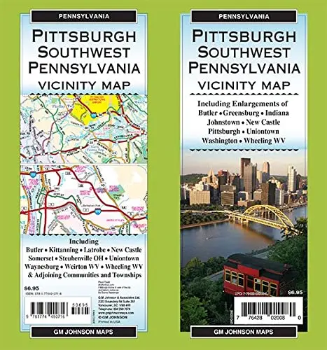 Pittsburgh & South West Pennsylvania, Pennsylvania Regional Map [Map] Gm Johnson 1
