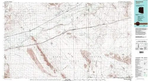 Dateland Arizona 1:100,000-Scale Topographic Usgs Map: 30 X 60 Minute Series (1980) [Unknown Binding] Us Geological Survey 1