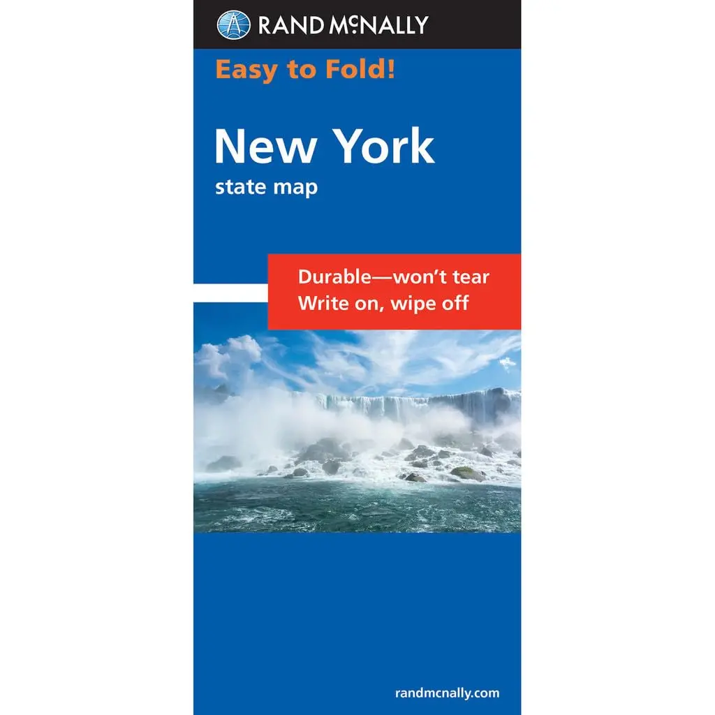 Easy To Fold! New York State Map 1