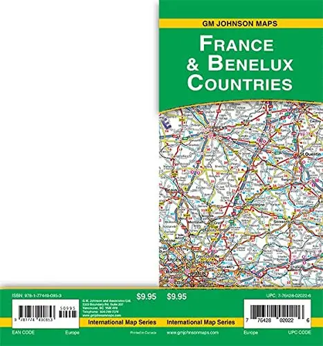 France & Benelux Countries, Europe Countries [Map] Freytag-Berndt 1