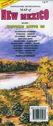 2007 Topographic Recreational Map Of New Mexico (Archival Copy) 1