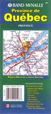 Rand Mcnally Province De Quebec Rand Mcnally And Company 1