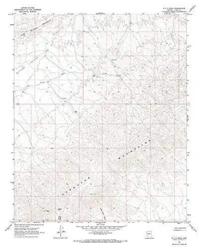 E C P Peak 7.5', Arizona [Map] United States Geological Survey 1