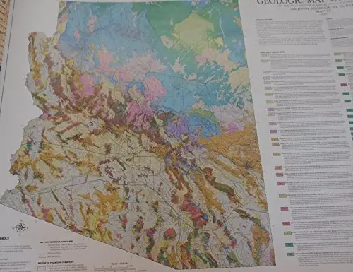 Geologic Map Of Arizona 39"X27" (And P.A. Pearthree S.M. Richard, S.J. Reynolds, J.E. Spencer) 1