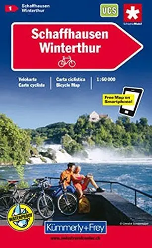 Schaffhausen / Winterthur 1 K&F (R) Cycle Map Wp Gps (1) [Map] Hallwag Kummerly Frey Ag 1