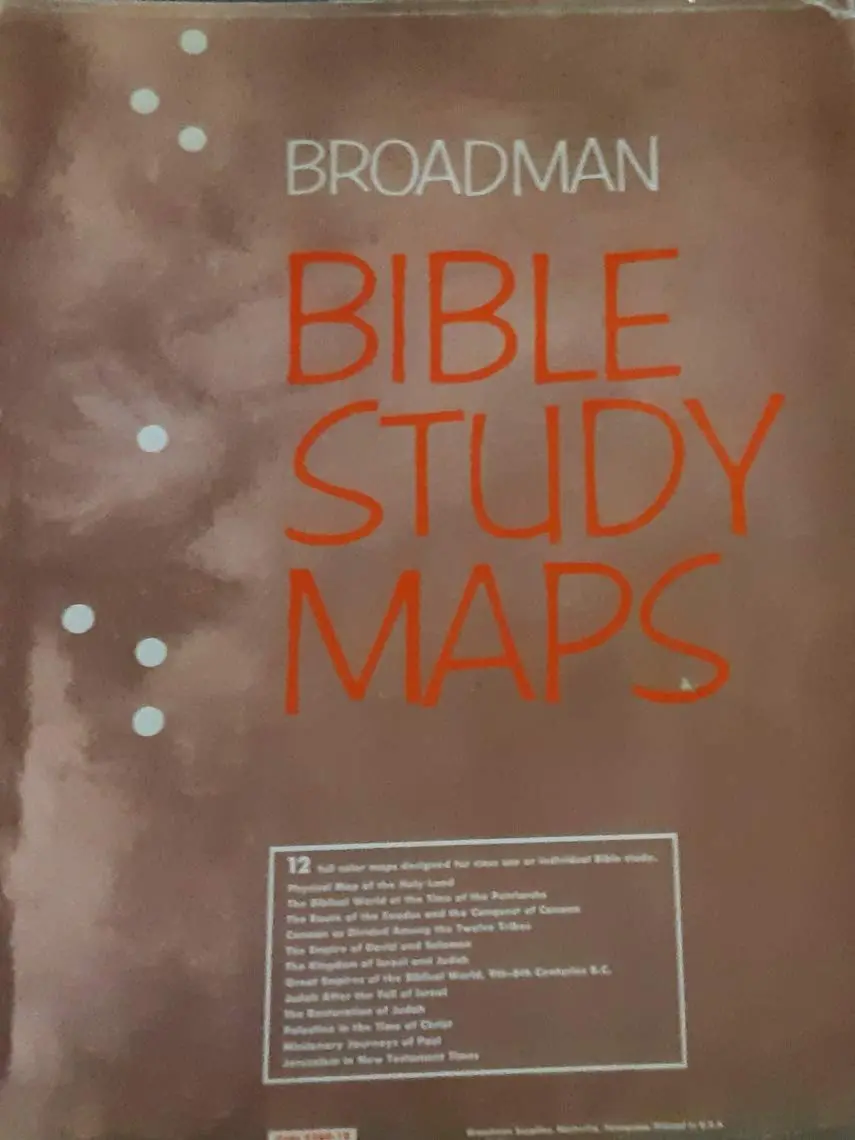 Bible Study Maps: Set Of 8 [Calendar] 1