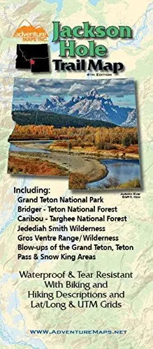 Jackson Hole Trail Map [Map] Adventure Maps Cartographers And Serge Skiba;Noah Wetzel;Serge Skiba;Noah Wetzel 1