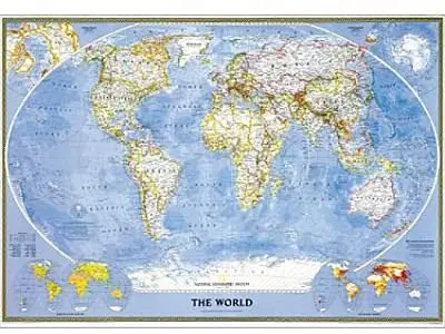 World Classic Political Full-Size Wall Map (Gloss Laminated) 1