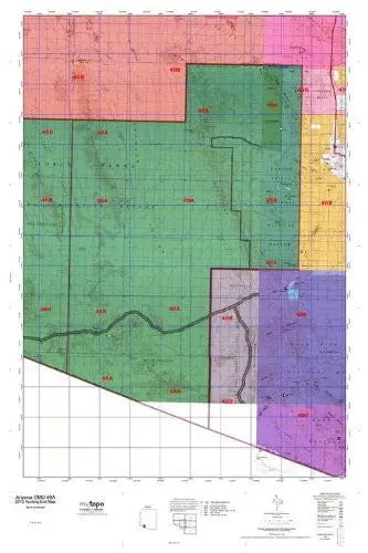 Arizona Gmu 46A Hunt Area / Game Management Units (Gmu) Map [Map] 1