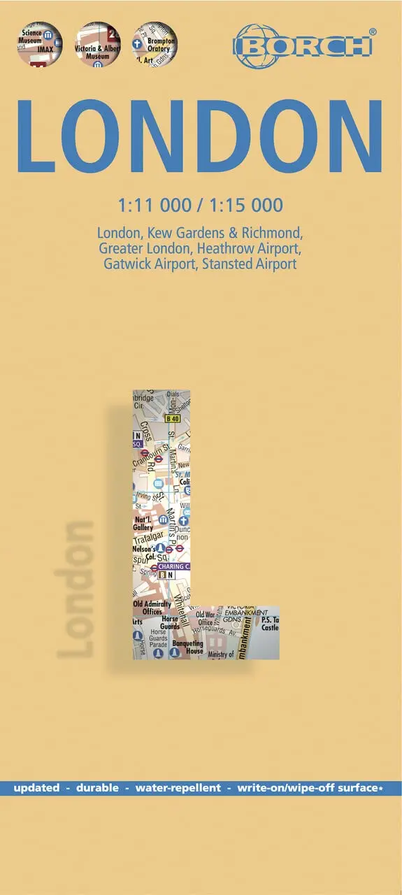 Laminated London Map By Borch (English Edition) [Map] Borch 1