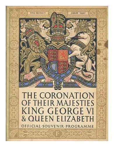 The Coronation Of Their Majesties King George Vi And Queen Elizabeth, May 12Th, 1937 [Paperback] Church Of England 1