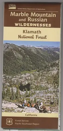 Marble Mountain And Russian Wildernesses, California Map [Map] U.S. Forest Service 1