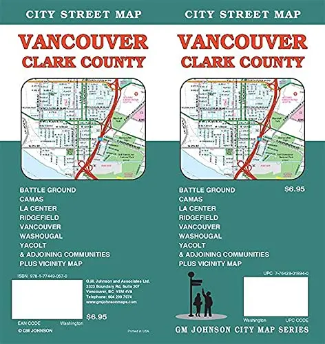Vancouver / Clark County, Washington Street Map [Map] Gm Johnson 1