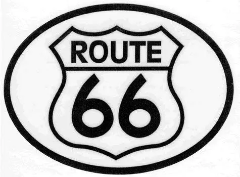 Flag-It Route 66 Oval Decal For Auto, Truck Or Boat 1