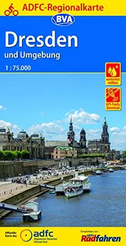 Dresden & Environs Cycling Map (German Edition) 1