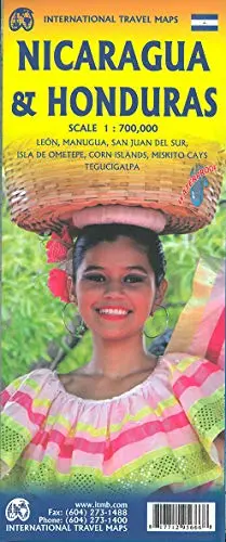 Nicaragua & Honduras Travel Reference Map (Waterproof) 1:700,000 [Map] Itmb Publishing Ltd 1