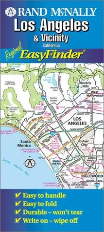 Rand Mcnally Los Angeles And Vicinity Regional Easyfinder Rand Mcnally And Company 1