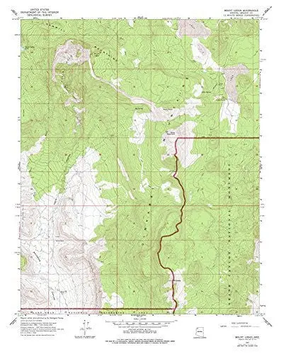 Mount Logan 7.5' Arizona 1967 Map United Stated Geological Survey 1