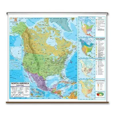 State Wall Maps On Rollers With Backboards State: Arizona 1