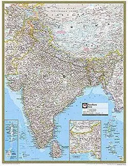 Southern Asia [Map] National Geographic Maps 1