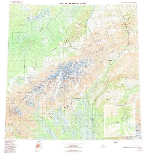 Denali National Park And Preserve, Alaska (Tak3317) [Map] U.S. Geological Survey 1