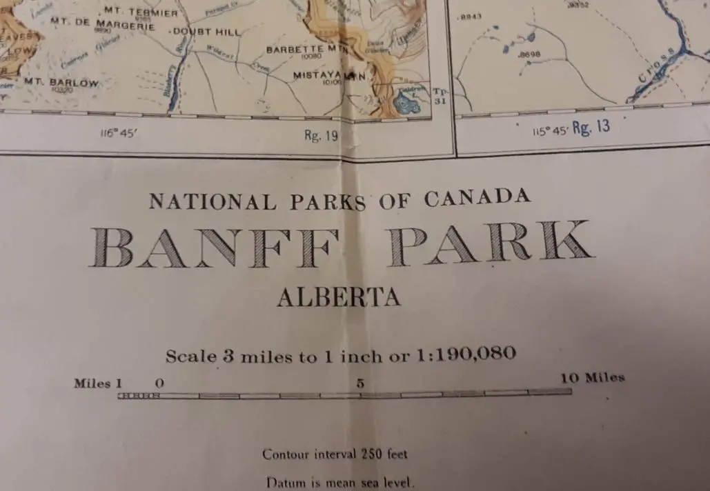 Banff Park, Alberta [Map] Hydrographic And Map Service 1