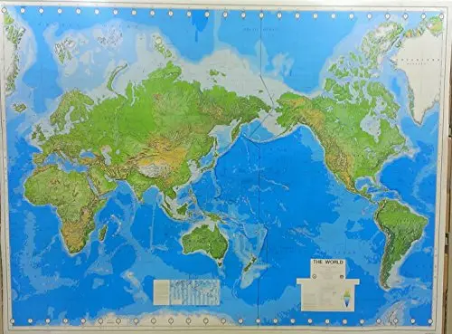 The World Physical Wall Map Paper/Non-Laminated 1