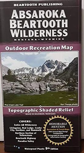 Absaroka Beartooth Wilderness Topographic Recreation Map [Map] Staff 1