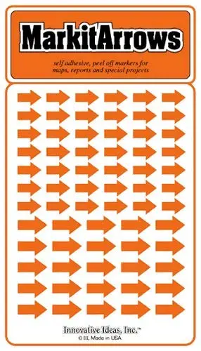 Assorted Orange Arrows (Just Mark-It! Arrows) 1