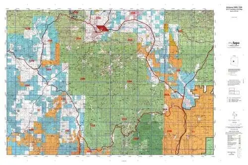 Arizona Gmu 20A Hunt Area / Game Management Units (Gmu) Map [Map] 1