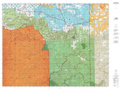 Arizona 01 Hunt Area / Game Management Unit (Gmu) Map 1