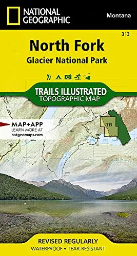 North Fork, Glacier National Park, Montana (Trails Illustrated Map 313) 1