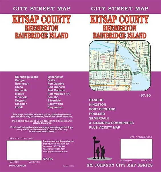 City Street Map: Kitsap County / Bremerton / Bainbridge Island (Washington) 1