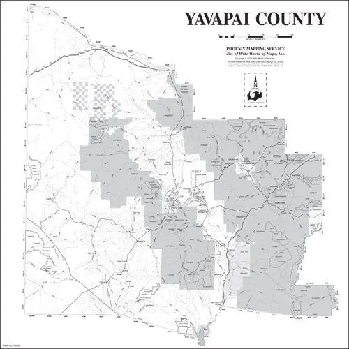 Yavapai County Wall Map [Map] Phoenix Mapping Service 1