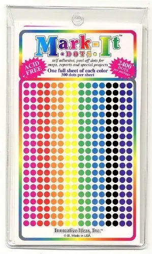 Just Mark-It! Small Assorted Opaque Dots 1