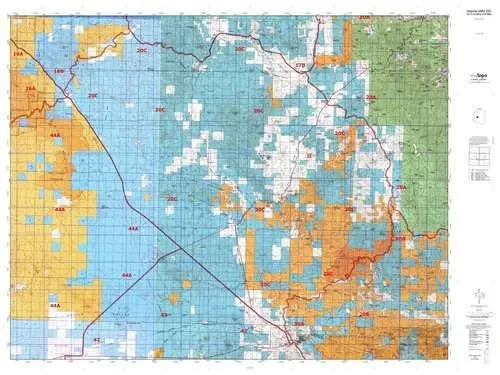 Arizona Gmu 20C Hunt Area / Game Management Unit (Gmu) Map 1