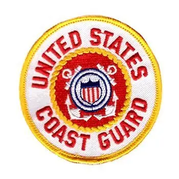 Coast Guard Iron-On Embroidered Patch 1