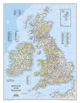 Britain And Ireland Classic [Laminated] (National Geographic Reference Map) By National Geographic Maps - Reference (2015-12-03) [Map] 1