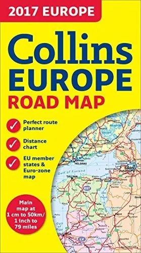 2017 Collins Europe Road Map Collins Uk 1