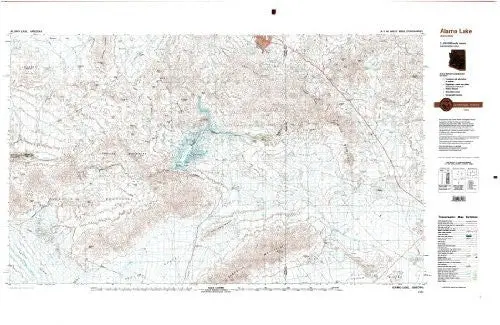 Alamo Lake Arizona 1:100,000-Scale Topographic Usgs Map: 30 X 60 Minute Series (1979) Us Geological Survey 1