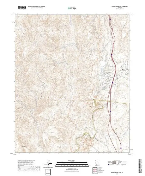 Black Canyon City, Arizona 2023 (Us Topo 7.5'×7.5' Topographic Quadrangle) 1