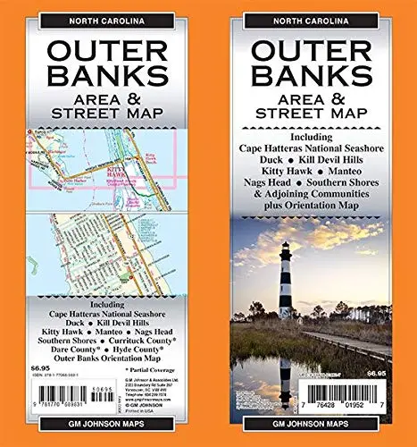 Outer Banks, North Carolina Area Map Gm Johnson 1