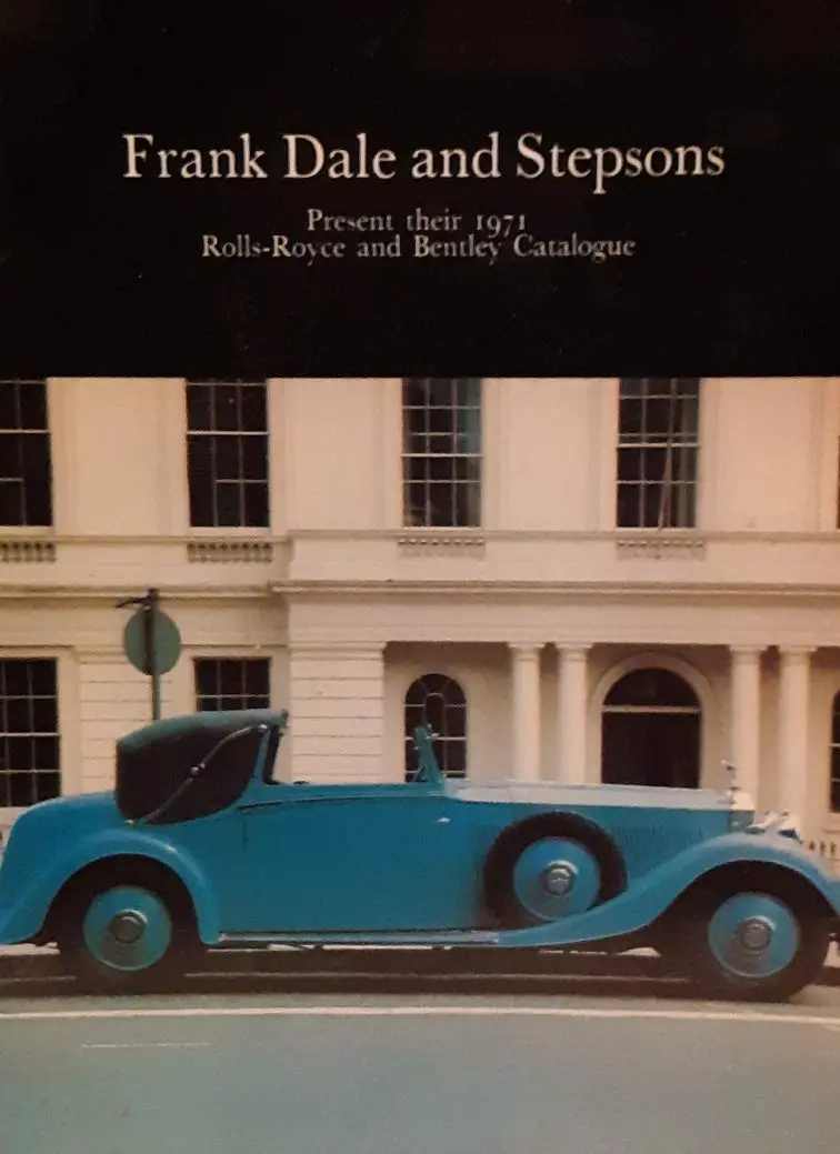 Frank Dale And Stepsons Present Their Rolls-Royce And Bentley Catalogue [Paperback] Dale, Frank 1
