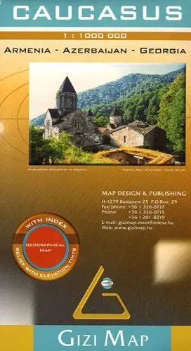 Caucasus Geographical Map Gisella Bassa 1
