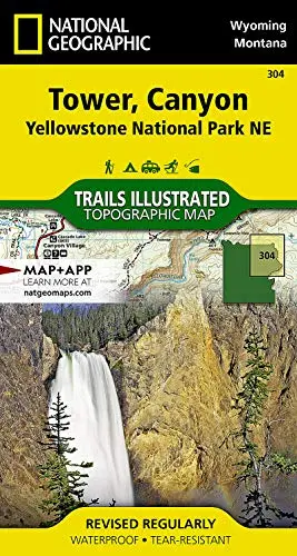 Tower, Canyon: Yellowstone National Park Ne Map (National Geographic Trails Illustrated Map, 304) [Map] National Geographic Maps - Trails Illustrated 1